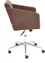 Кресло офисное TetChair Milan (хром флок, коричневый) icon 4