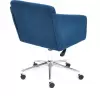 Кресло офисное TetChair Milan (хром флок, синий) icon 4