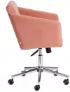 Кресло TetChair Milan хром/флок (розовый) фото 2