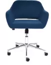 Кресло офисное TetChair Modena (хром флок, синий) icon 5