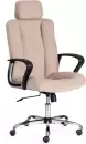 Кресло офисное TetChair Oxford (хром/флок бежевый) icon