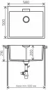 Кухонная мойка Tolero Loft TL-580 (черный) icon 2