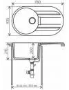 Кухонная мойка Tolero Loft TL-780 Черный icon 2