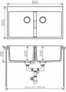 Кухонная мойка Tolero Loft TL-862 (платина) icon 2