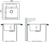 Кухонная мойка Tolero Twist TTS-500 (уголь) icon 2