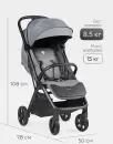 Детская прогулочная коляска Tomix Easy S1 (серый) icon 2
