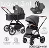 Детская универсальная коляска Tomix Travel 3 в 1 Z1/3 (Grey) icon 9