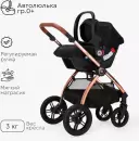 Детская универсальная коляска Tomix Walker Lux 3 в 1 (Black/Rose Gold) icon 2