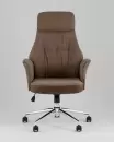 Офисное кресло TopChairs Neoma (коричневая экокожа/ткань) фото 2