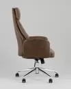 Офисное кресло TopChairs Neoma (коричневая экокожа/ткань) фото 3