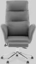 Кресло офисное TopChairs Solid с оттоманкой / DD-004-OT (серый) icon 3