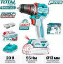 Аккумуляторная дрель-шуруповерт Total TDLI205582 icon 2