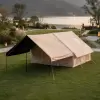 Надувная палатка UNIX Camp Sirius 4х3 бежевый (+ навес) фото 4
