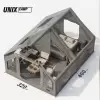 Надувная палатка UNIX Camp Sirius 4х3 серый (+ навес) фото 8