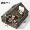 Надувная палатка UNIX Camp Sirius 4х3 зеленый (+ навес) фото 6