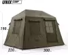 Надувная палатка UNIX Camp Vega 3х2 зеленый(+ навес) фото 2