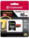 Карта памяти Transcend Ultimate 600x microSDHC 16Gb (TS16GUSDHC10U1) фото 2