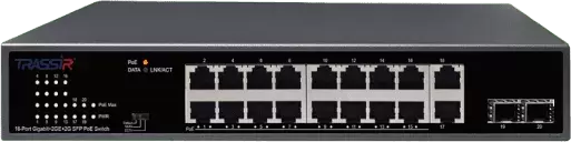 Неуправляемый коммутатор TRASSIR TR-NS14202S-185-16POE icon