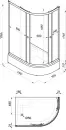 Душевой уголок Triton Коралл-Лайт 120x80 В (левосторонний) icon 7