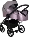 Детская коляска Tutis Novo 2 в 1 (lavender metalic/grey reflective print) фото