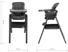 Стульчик для кормления Tutti Bambini High Chair Nova Complete (black/black) icon 2