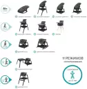 Стульчик для кормления Tutti Bambini High Chair Nova Complete (black/black) icon 5