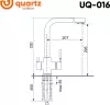 Смеситель Ulgran Quartz UQ-016 (05 Бетон) фото 2