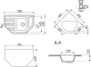 Кухонная мойка Ulgran U-109 307 icon 2