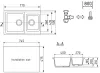 Кухонная мойка Ulgran U-505 345 icon 2