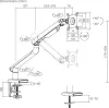 Кронштейн для монитора Ultramounts UM713B (черный) icon 6