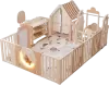 Игровой манеж UNIX Kids DeLuxe House&#38;Storage 180x200 (Camel) icon