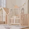 Игровой манеж UNIX Kids DeLuxe House 180x200 (Camel) icon 5