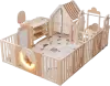 Игровой манеж UNIX Kids DeLuxe House&#38;Storage 150x180 (Camel) icon