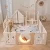 Игровой манеж UNIX Kids DeLuxe House&#38;Storage 150x180 (Camel) icon 2