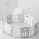 Игровой манеж UNIX Kids Supreme Space 160x160 (серый) icon 3
