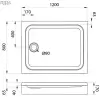Душевой поддон Triton ПД26 120x80 icon 2