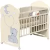 Детская кроватка VDK Bear And Moon колесо-качалка (слоновая кость) icon