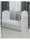 Детская кроватка ВДК Love Sleeping маятник c ящиком (белый) фото 3