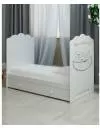 Детская кроватка ВДК Love Sleeping маятник c ящиком (белый/серый) фото 3