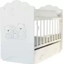 Детская кроватка VDK New Happy Family маятник и ящик (белый) icon