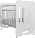 Детская кроватка VDK Sweet Rabbit колесо-качалка (белый) icon