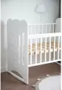 Детская кроватка VDK Sweet Rabbit колесо-качалка (белый) icon 3