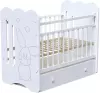 Детская кроватка VDK Sweet Rabbit маятник-ящик (белый) icon
