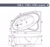 Акриловая ванна VentoSpa Nika 170x115 L фото 3