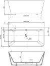 Акриловая ванна Vincea VBT-425-1700 icon 5