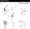 Душевая система Whitecross Y YSET06TOPBL icon 3