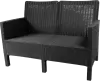 Кемпинговая скамейка ВПМ Ротанг 2-х местный 6199086 (темно-серый) icon