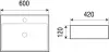 Умывальник WeltWasser Elbach 2173 MBL icon 2