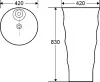 Умывальник WeltWasser Leerbach 4242 GL-WT icon 6