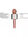 Bluetooth-микрофон Wster WS-858 (розовый) фото 2